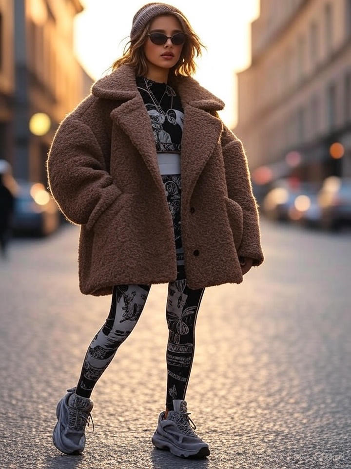 Outfit streetwear otoño invierno 2025